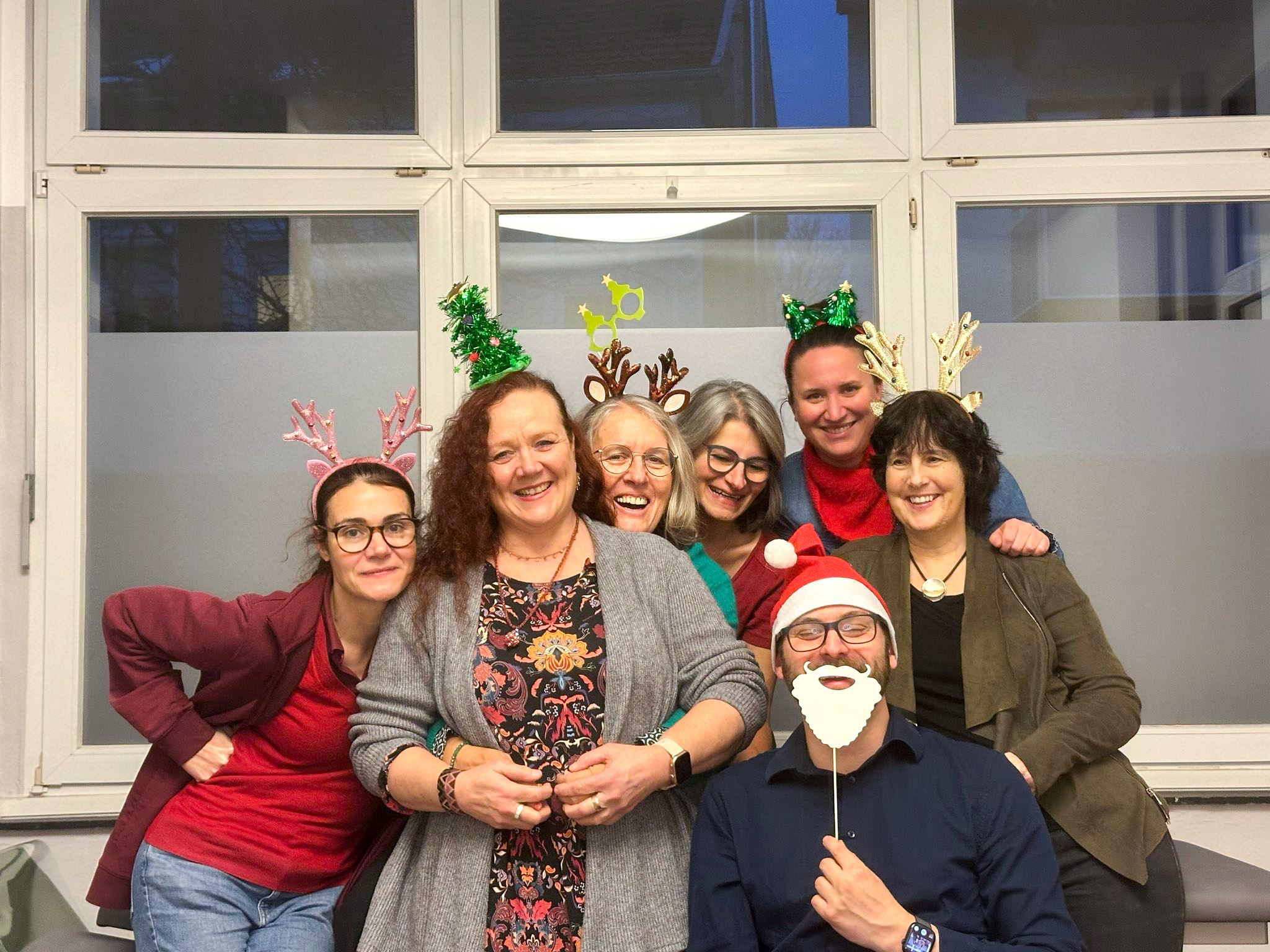 Team der Physiotherapeuten am Godesbach bei der internen Weihnachtsfeier